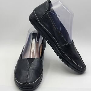 Naturalizer Women's Black Leather Loafers‎ SIZE 10M. #1489